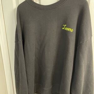 Amiri Lovers Oversized Black Sweater